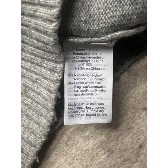 J.Crew Mercantile Crew Crewneck Lambs Wool Blend Grey Sweater Size Large - Picture 6 of 10